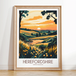 Herefordshire Destination Art Gift