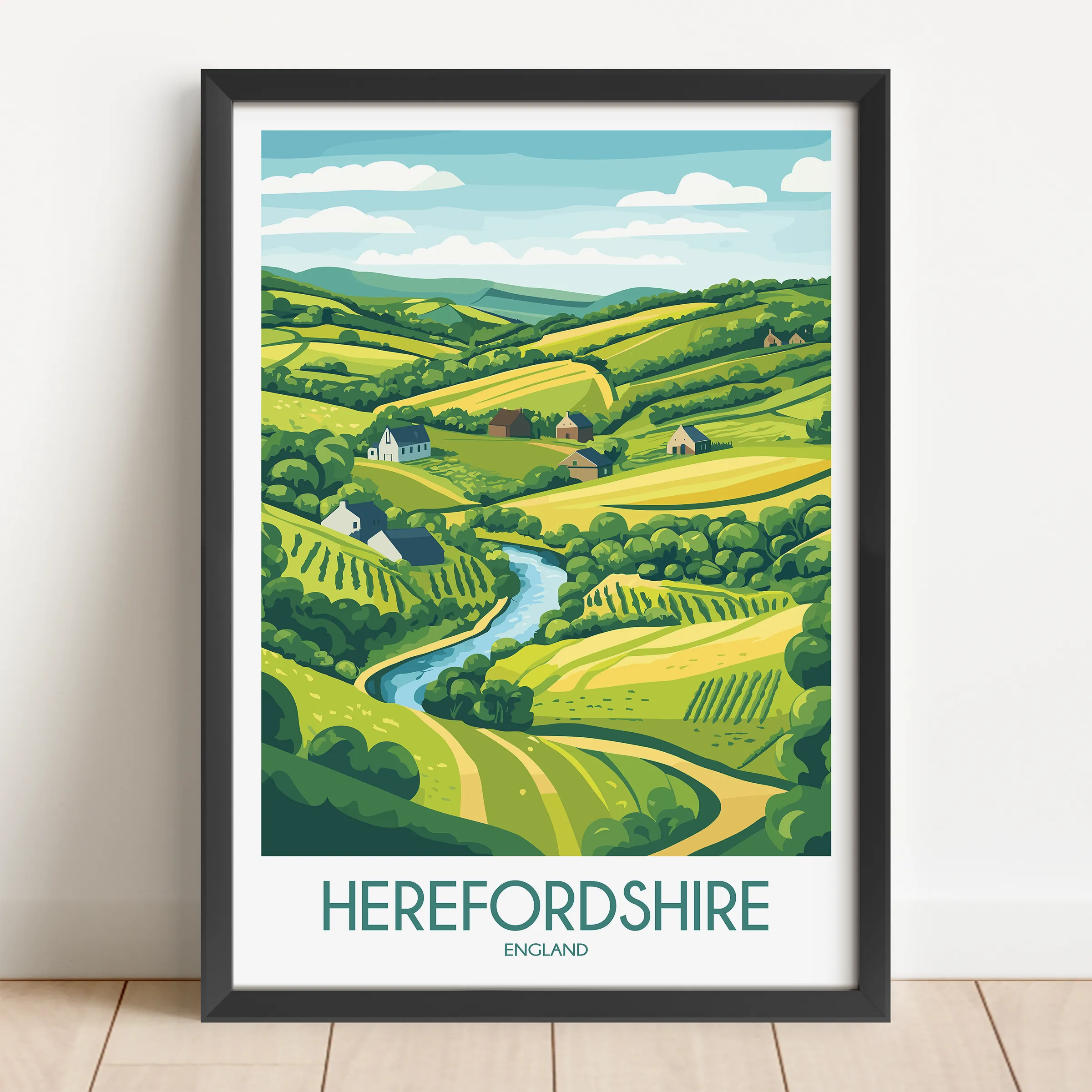 Herefordshire Minimalist Wall Art