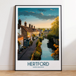 Hertford Retro Travel Illustration
