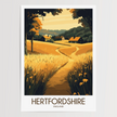 Hertfordshire Destination Art Gift
