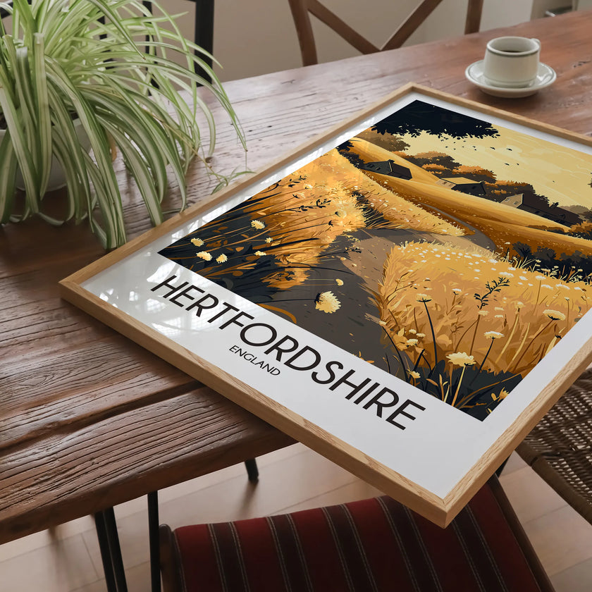 Hertfordshire Minimalist Wall Art