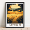Hertfordshire Minimalist Wall Art