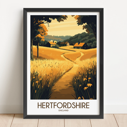 Hertfordshire Minimalist Wall Art