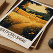 Hertfordshire Retro Travel Illustration