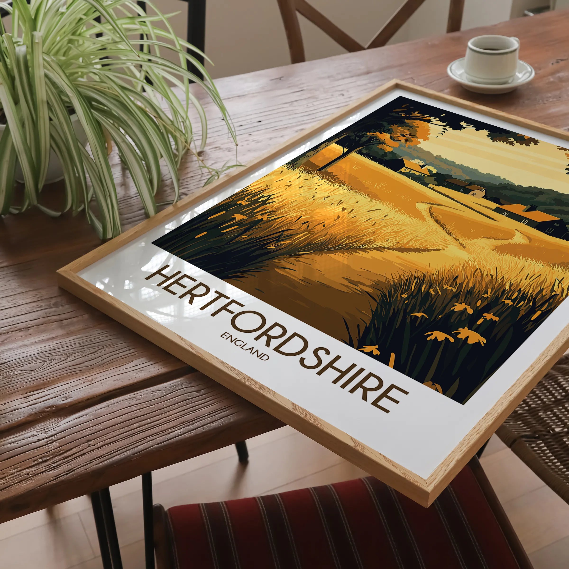 Hertfordshire Souvenir Poster Print