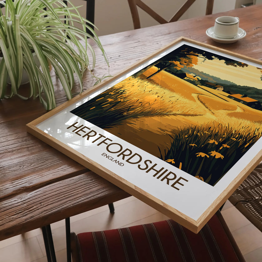 Hertfordshire Souvenir Poster Print