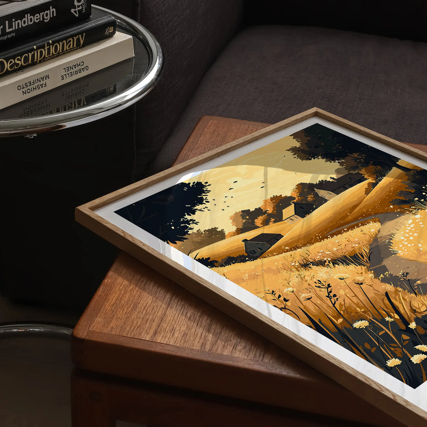 Hertfordshire Vintage Style Print