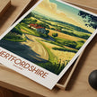 Hertfordshire Vintage Style Print