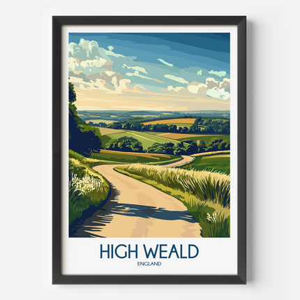 High Weald Retro Travel Illustration