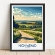 High Weald Souvenir Poster Print