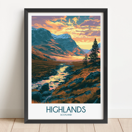 Highlands Vintage Style Print