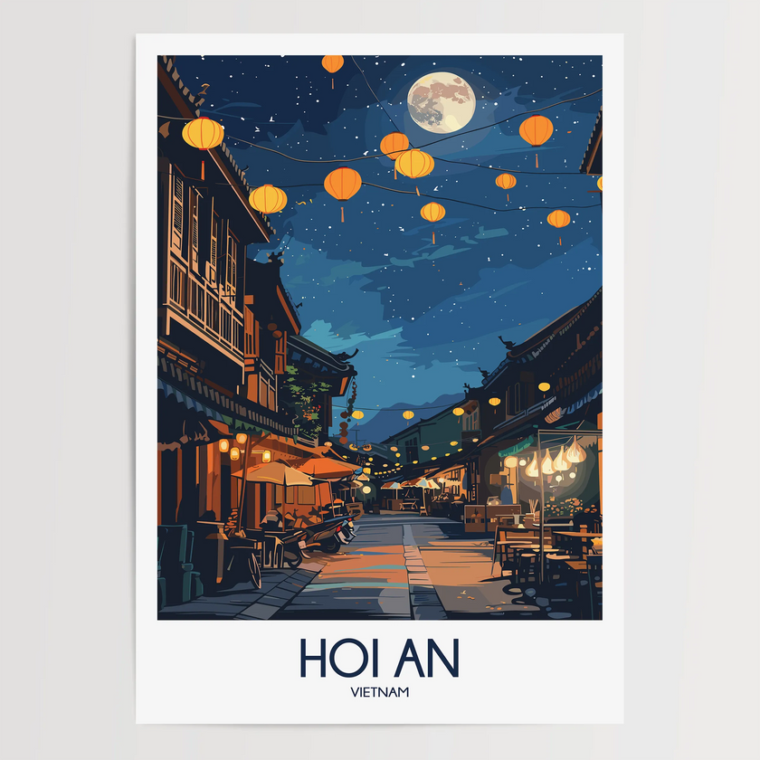 Hoi An Modern Travel Poster