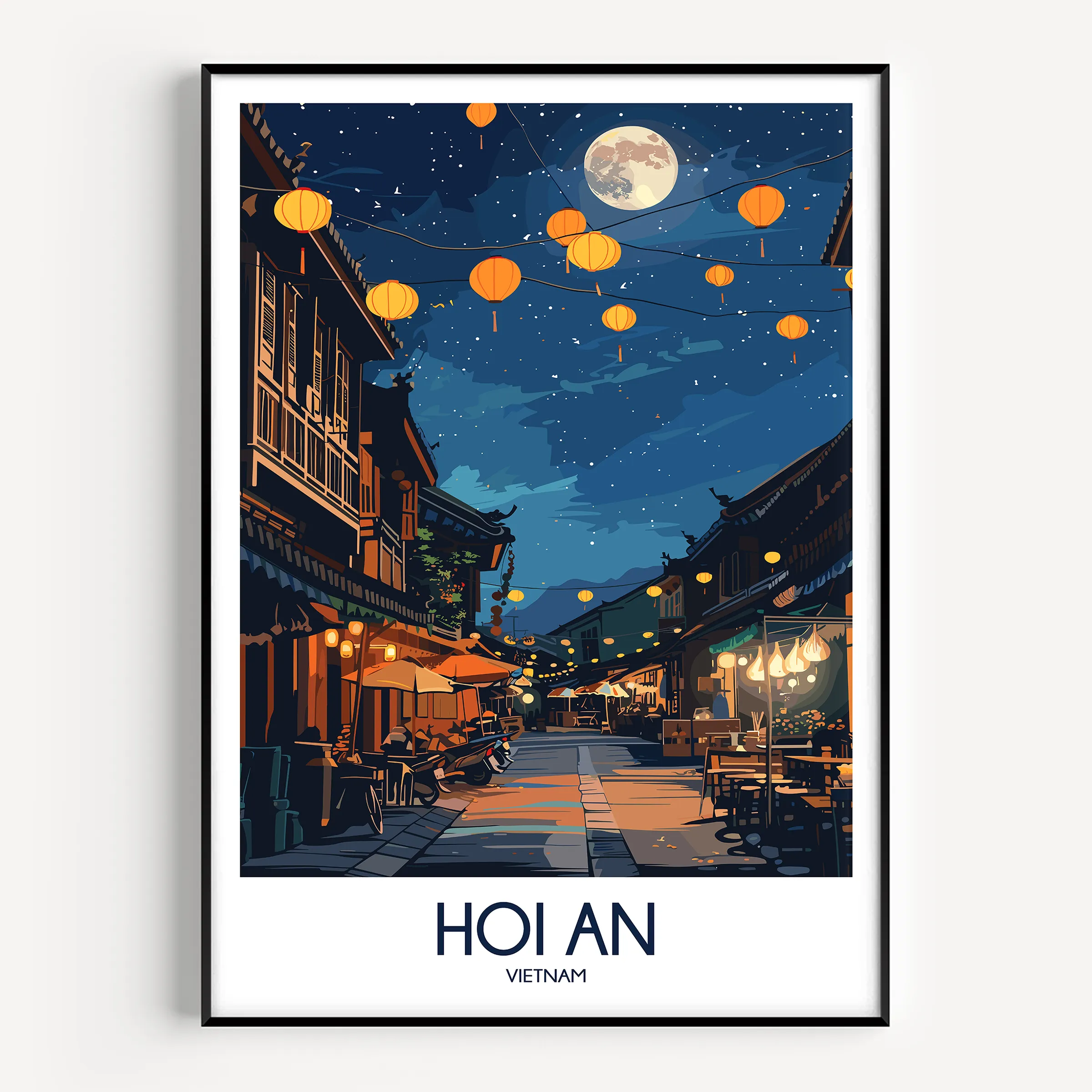 Hoi An Retro Travel Illustration