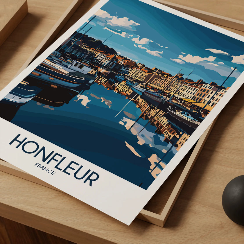 Honfleur Souvenir Poster Print
