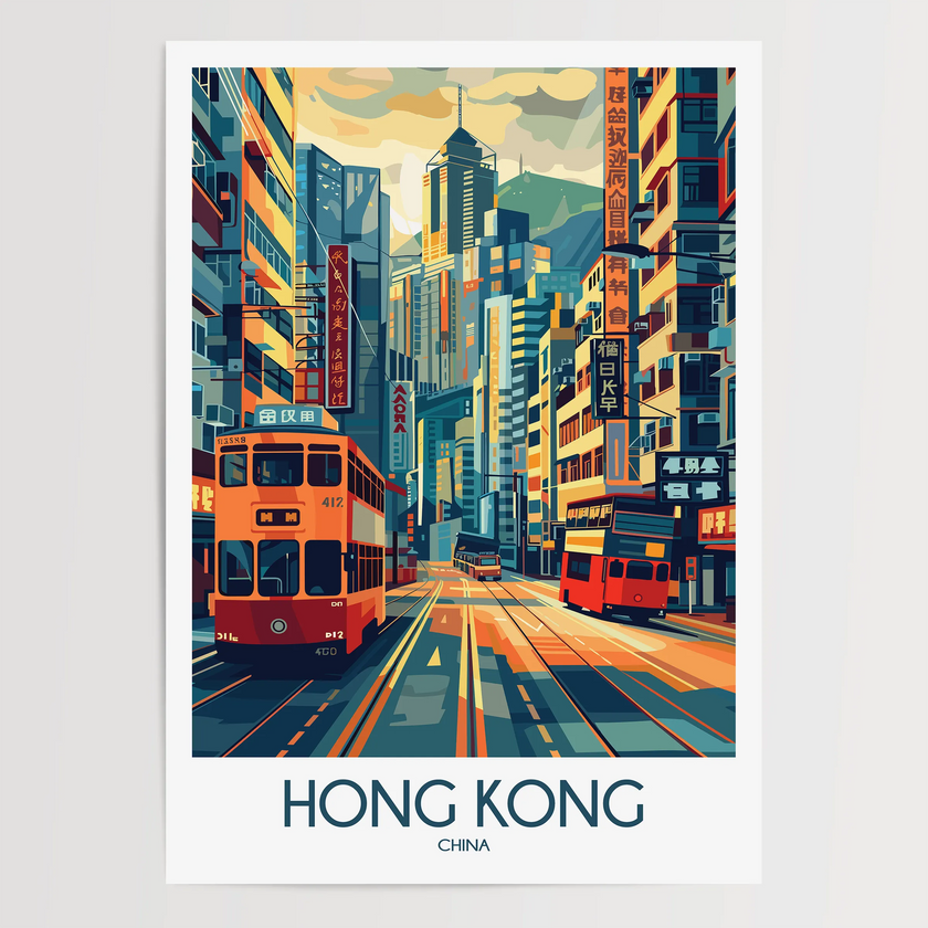 Hong Kong Destination Art Gift
