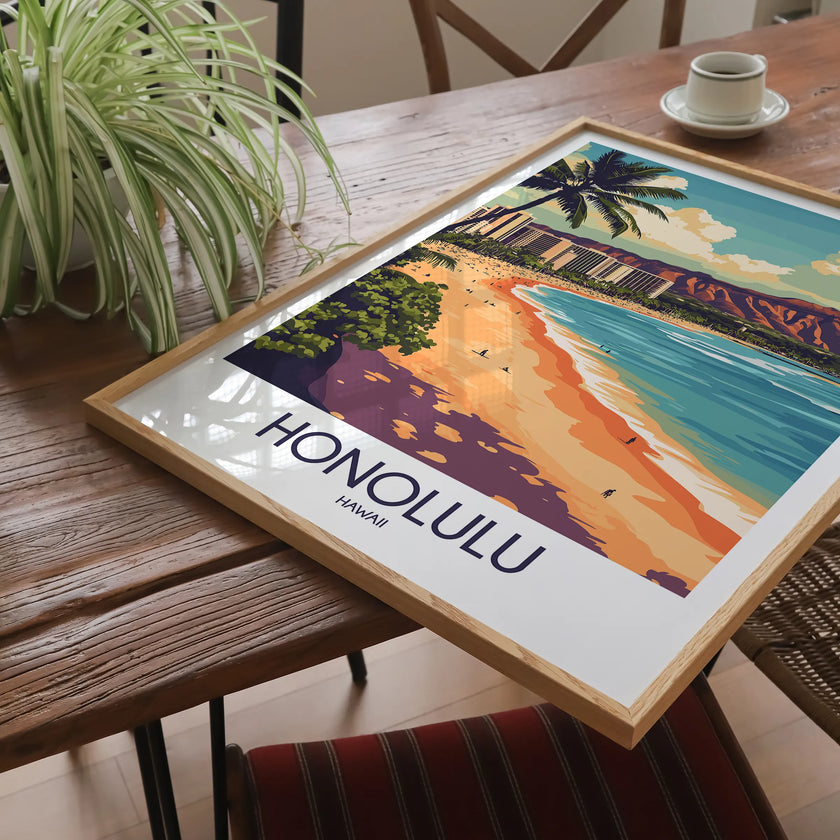 Honolulu Destination Art Gift