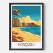 Honolulu Destination Art Gift