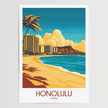 Honolulu Minimalist Wall Art