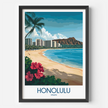 Honolulu Minimalist Wall Art