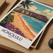 Honolulu Modern Travel Poster