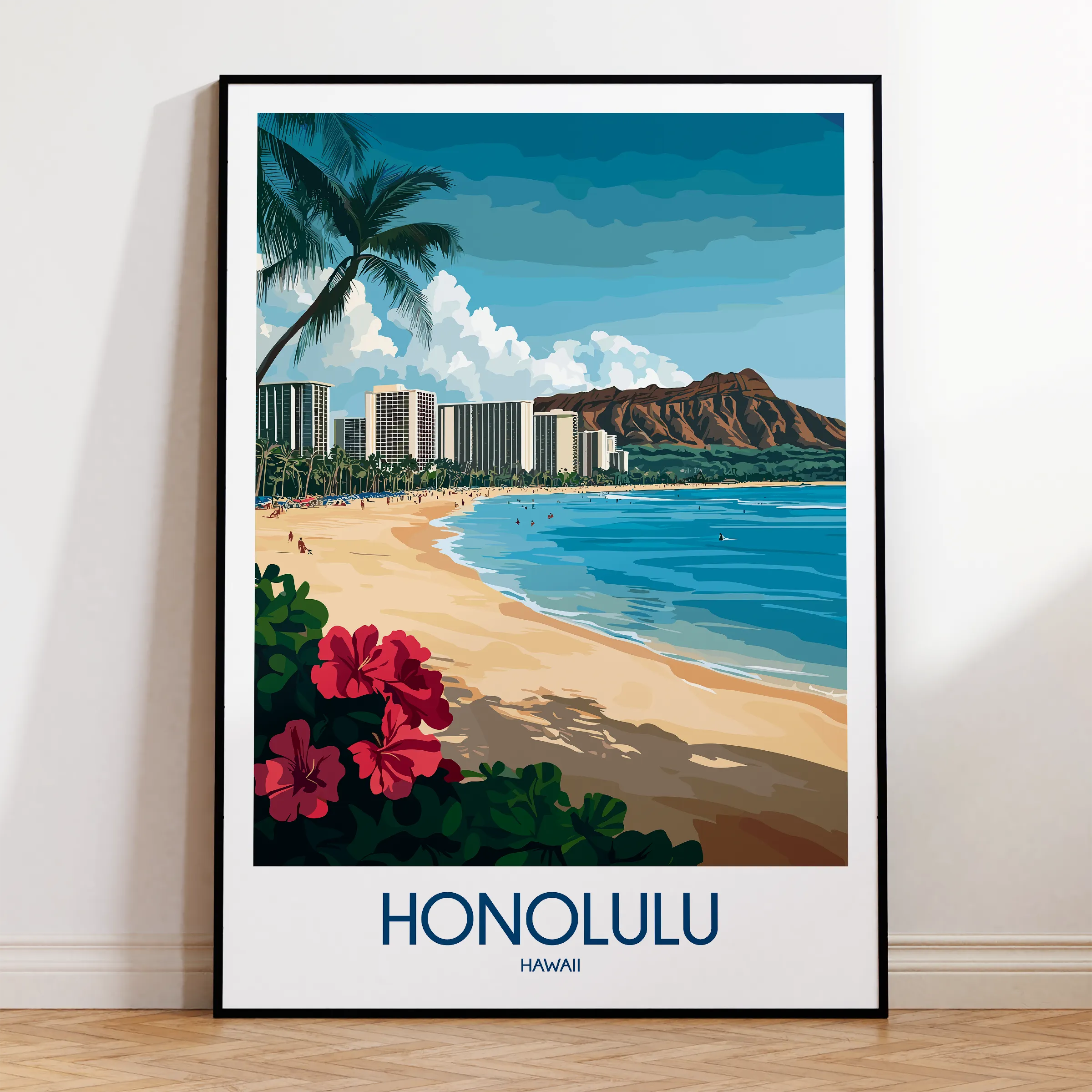 Honolulu Scenic Landscape Art