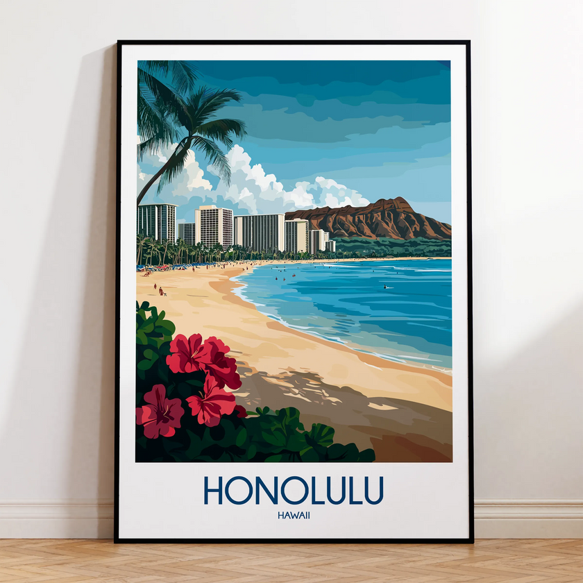 Honolulu Scenic Landscape Art