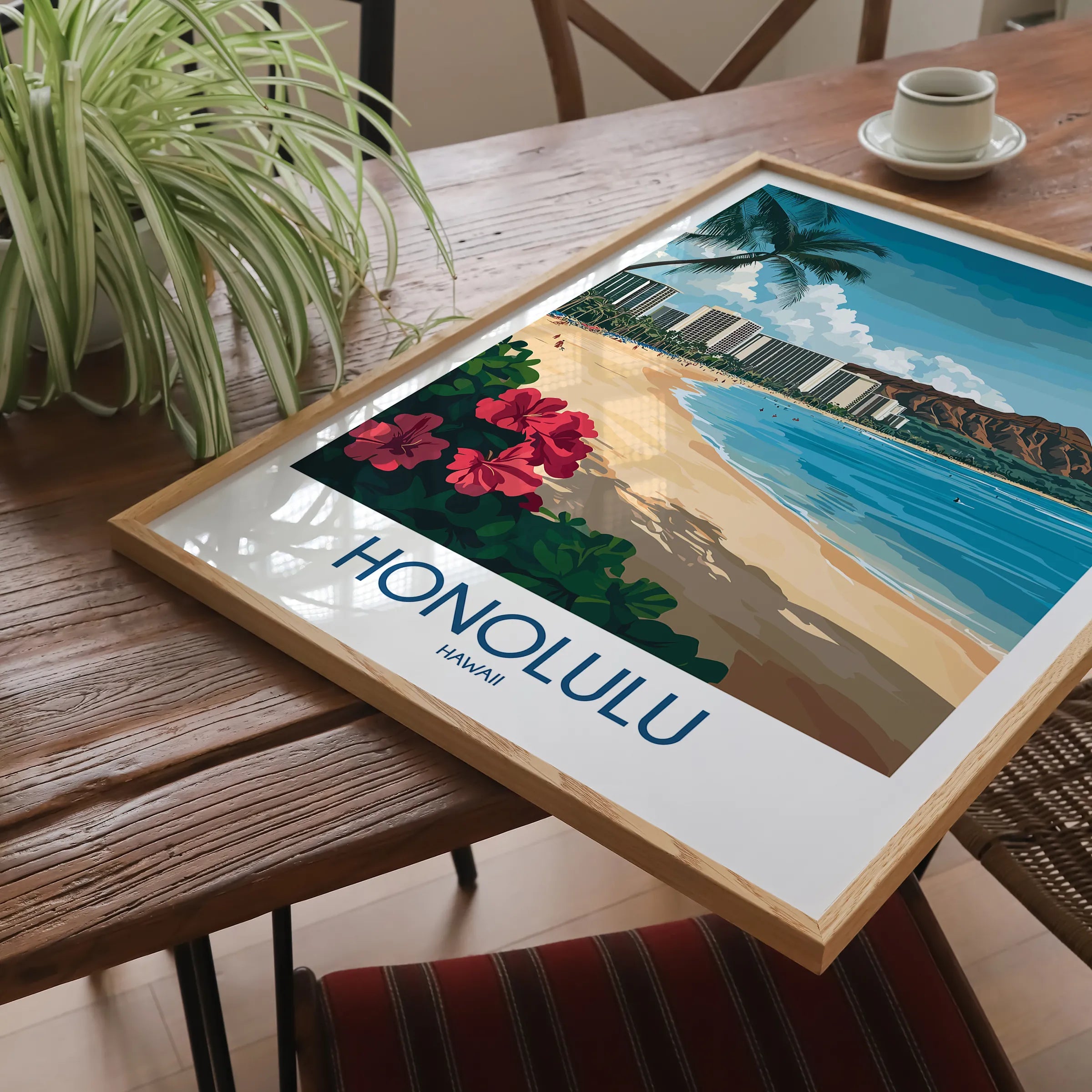 Honolulu Souvenir Poster Print