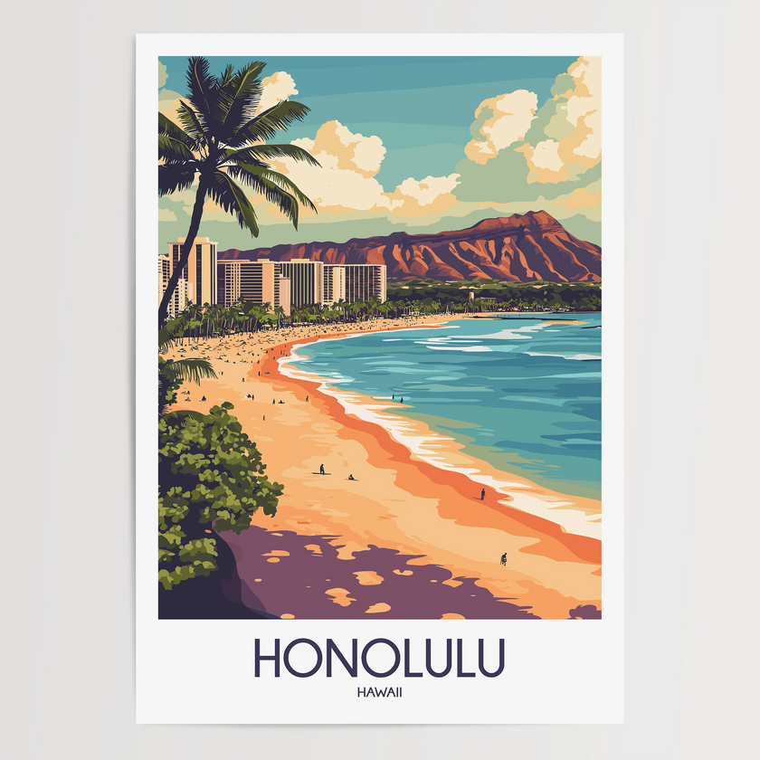 Honolulu Travel Memory Gift