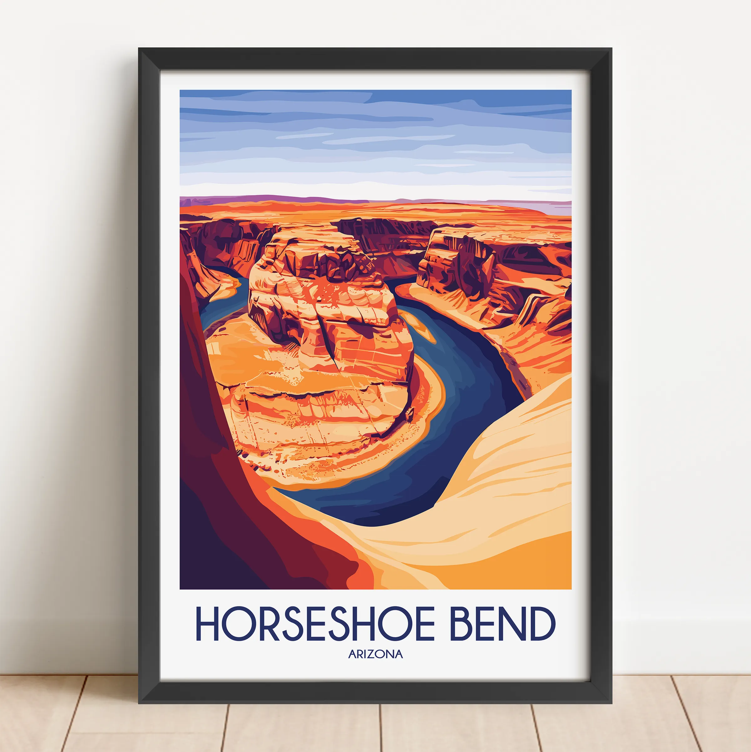 Horseshoe Bend Minimalist Wall Art
