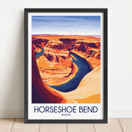 Horseshoe Bend Minimalist Wall Art