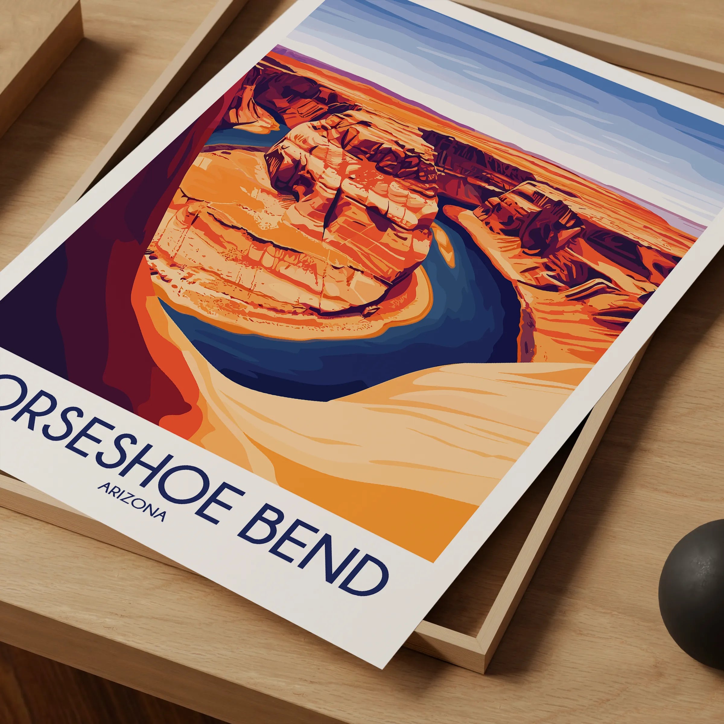 Horseshoe Bend Modern Travel Poster
