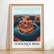 Horseshoe Bend Scenic Landscape Art
