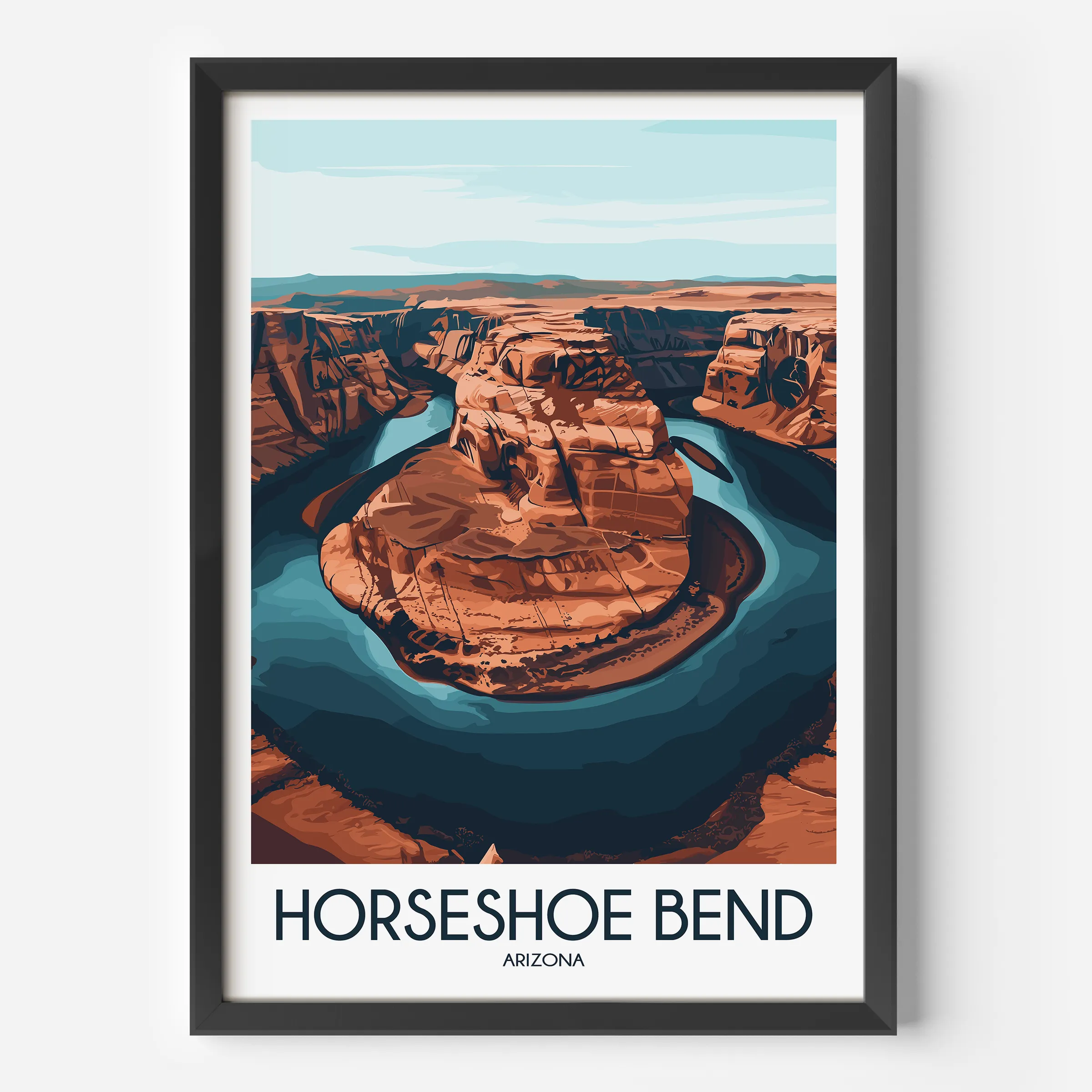 Horseshoe Bend Souvenir Poster Print