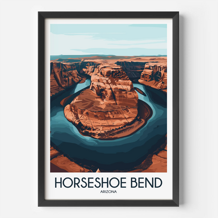 Horseshoe Bend Souvenir Poster Print