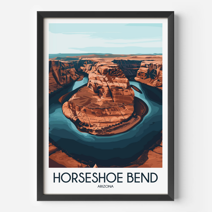 Horseshoe Bend Souvenir Poster Print