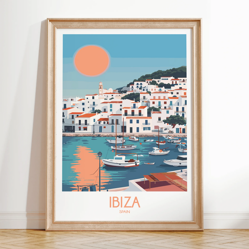 Ibiza Souvenir Poster Print