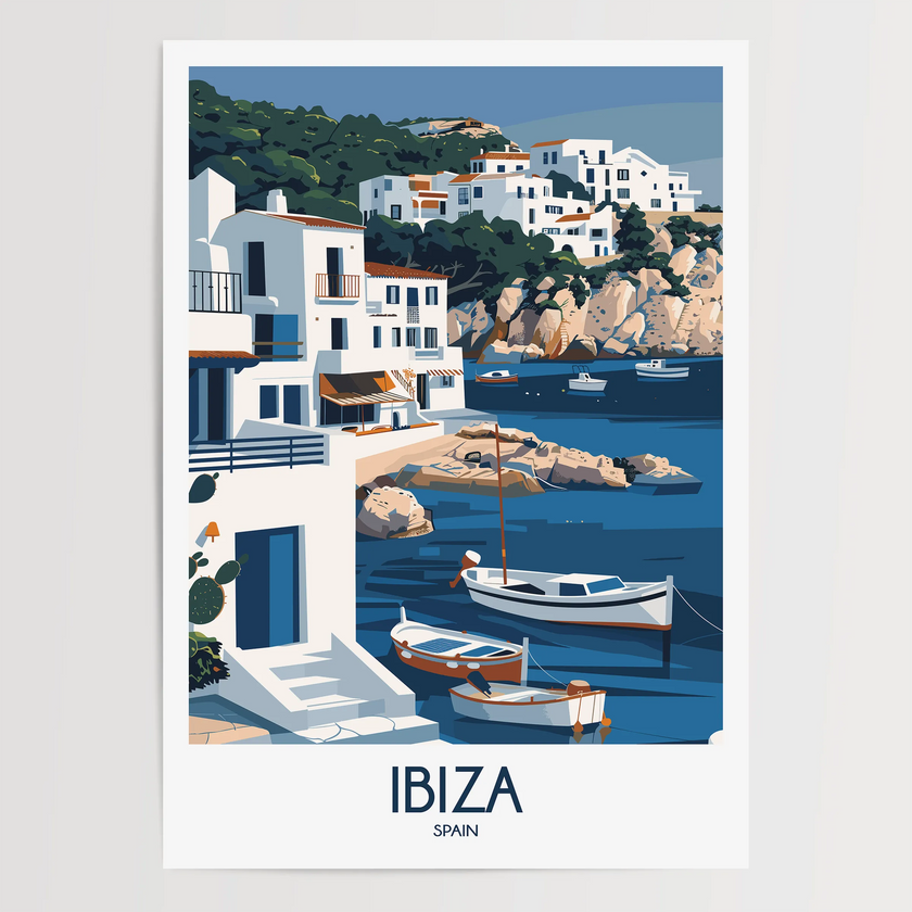 Ibiza Souvenir Poster Print