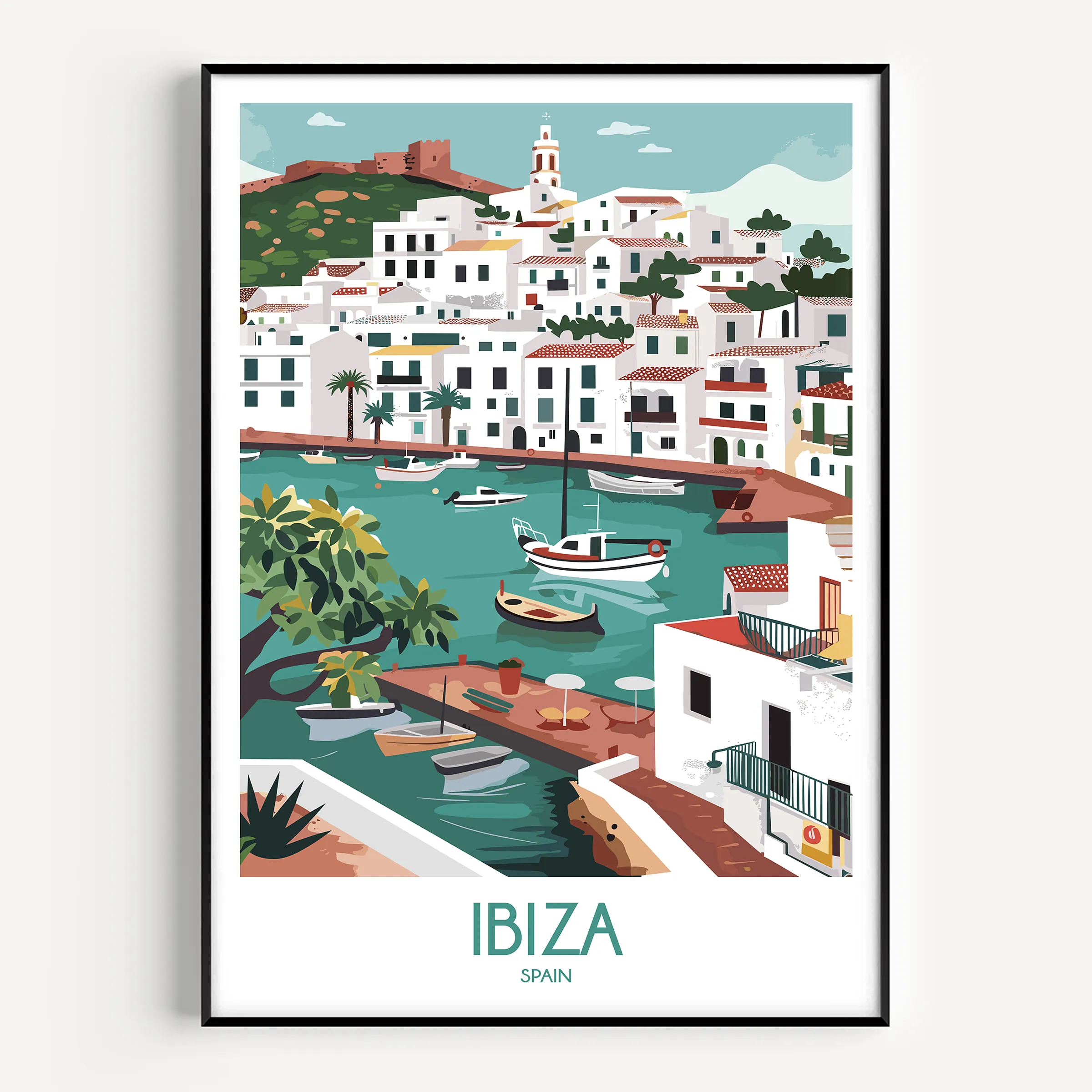 Ibiza Souvenir Poster Print