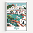 Ibiza Souvenir Poster Print