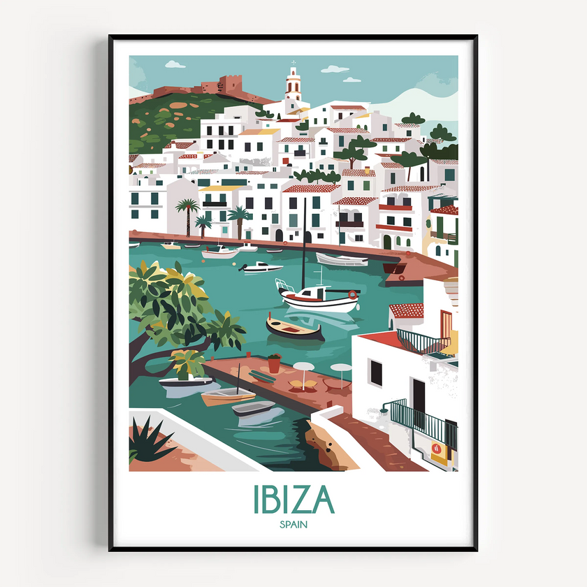 Ibiza Souvenir Poster Print