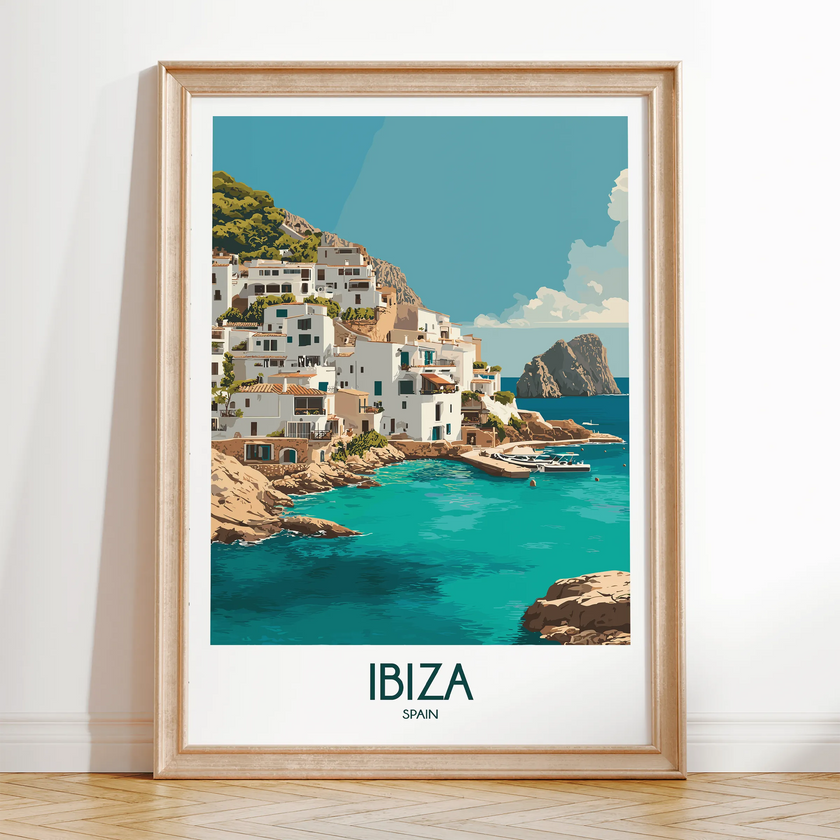 Ibiza Vintage Style Print