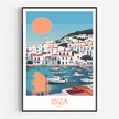 Ibiza Vintage Style Print