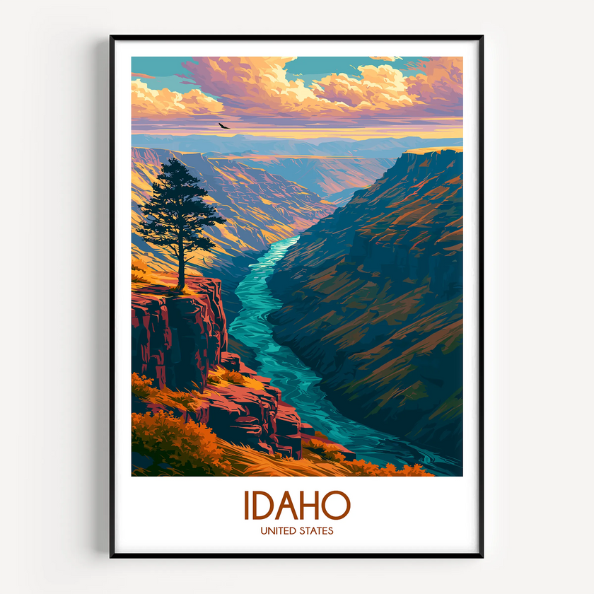 Idaho Minimalist Wall Art