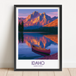Idaho Modern Travel Poster