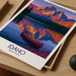 Idaho Retro Travel Illustration