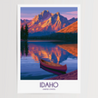Idaho Vintage Style Print