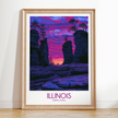 Illinois Destination Art Gift