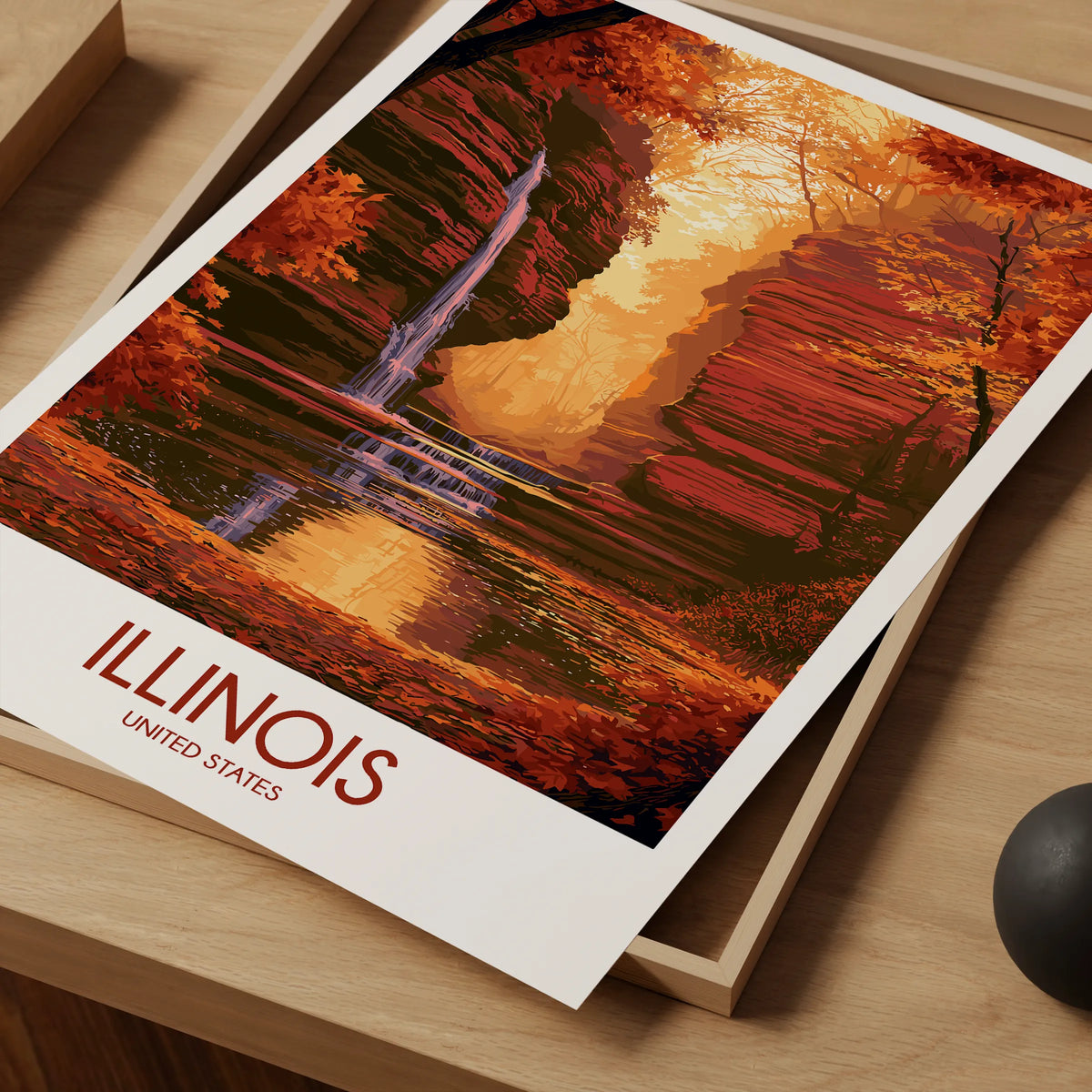 Illinois Minimalist Wall Art