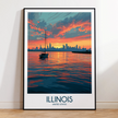 Illinois Travel Memory Gift