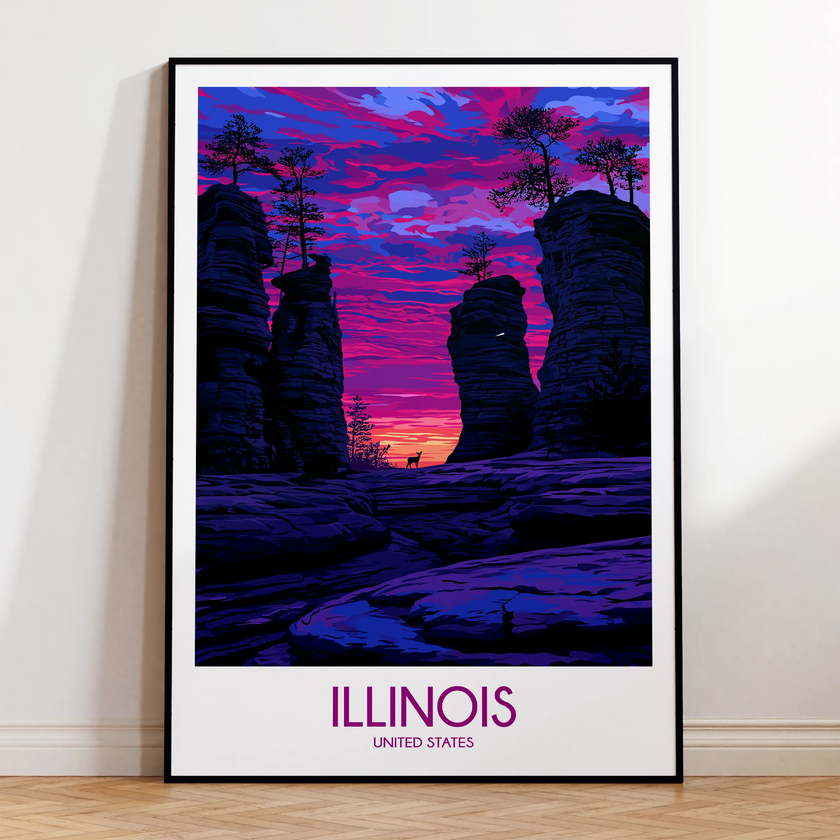 Illinois Travel Memory Gift
